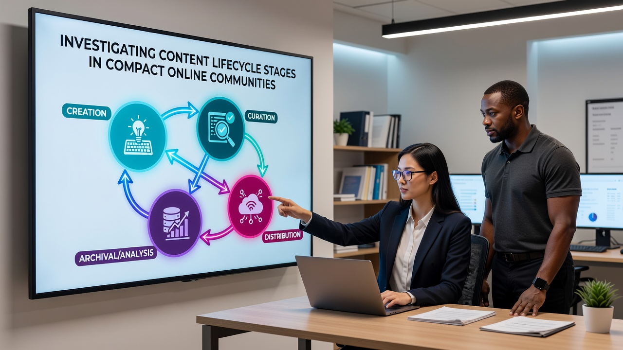Investigating Content Lifecycle Stages in Compact Online Communities